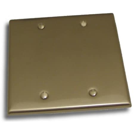 Residential Essentials Residential Essentials 10821SN Double Blank Switch Plate; Satin Nickel 10821SN
